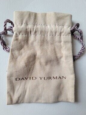 David Yurman Beige Suede Drawstring Jewelry Pouch + Pandora Bag NMQL Pouches